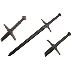 WUU JAU 41 1/4" Polypropylene Black Long Medieval Sword
