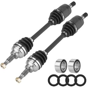 Front Left & Right CV Axle Shaft with Wheel Bearing for Honda Foreman TRX 450 1998 1999 2000 2001 2002 2003 2004 42220-HN0-A01, 42250-HN0-A01, 42350-HN0-671, 42350-HN0-A01