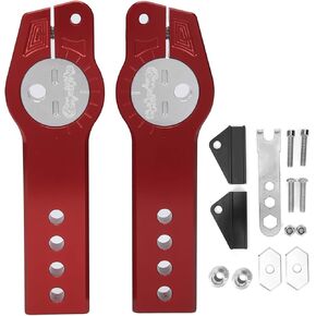Qiilu Rear Fork Extension, Rear Fork Extension Rear Fork Expandable Control Shifter in Shock Aluminum Alloy Fit for MSX125 MSX125SF 2013-2020 Aluminum Alloy Red