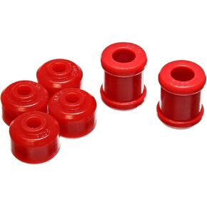 Energy Suspension 9.8137R Front Shock Bushing Set , Red