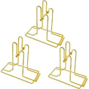 Brass Plated Raffle Ticket Dispenser Gold Raffle Ticket Drum Ticket Holder for Single Roll Double Roll Tickets, Lotteries, Sweepstakes, Charity Auctions, Trade Shows (5 Pieces)