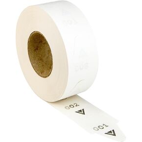 1 roll of 3-Digit Take-A-Number Tickets - 2000 / roll (White)