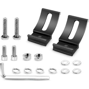 Nilight 2PCS Base Mounting Brackets Universal Slide Bracket Kits for LED Light Bar, 2 Years Warranty, Model: 90035B