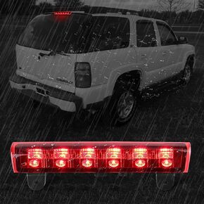 High Mount 3rd Stop Light Assemblies, Compatible with 2000-2006 Chevrolet Suburban Tahoe/GMC Yukon Third Center Cargo Reverse Rear LED Brake Light Bar Taillight (Red)