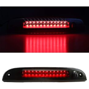 LED 3rd Brake Light for 2002-2010 Ford Explorer, Third Centre High Mount Cargo Lamp Assembly (Red Lens)