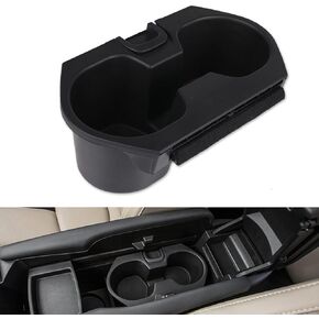 Cup Holder Insert for Honda Civic Cup Holder 2016 2017 2018 2019 2020 2021 Honda Civic Accessories Lx Ex Si Sport Hatchback Center Console Drink Cup Holder 83446-TBA-A01ZA Black