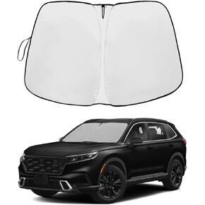 Front Windshield Sunshade Fit for Honda CRV 2017-2024 UV Ray Reflector Foldable Car Shade Automotive Windshield Sunshades fit Over-All Honda CRV Windshield Sun Shade |Keeps Your Vehicle Cool|