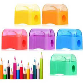 Adorox (Assorted (144 Sharpeners)) Bulk Miniature Plastic Pencil Sharpener Colors Assortment School Classroom
