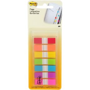 Post-it 1/2" Wide Flags in On-the-Go Dispenser – 190 Assorted Color Flags for Page Marking and Highlighting – Portable and Easy to Use