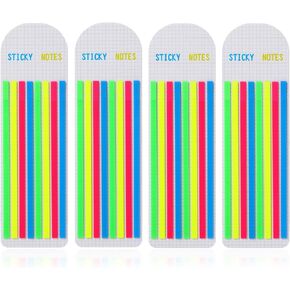 640Pcs Highlighter Tape Highlighter Stripe, Long Page Tabs, Transparent Sticky Page Markers Tabs, Colorful Page Markers Sticky, Index Tabs, Book Tabs for Annotating Books, Page Tape for Index Note