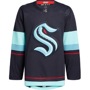 adidas Seattle Kraken Authentic Home Navy Jersey (50 (Medium))