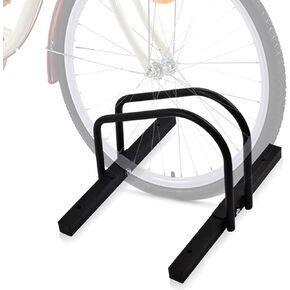Bike Floor Stand, Bike Parking Rack for 1 Bike Garage Bike Storage Stand Indoor/Outdoor 22-28" Wheel Stand, Max. Tire Width 2.15"