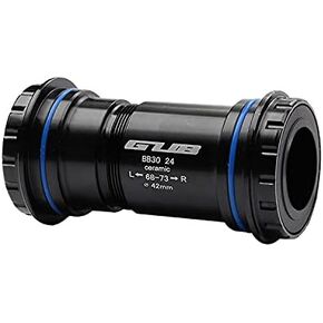 BB30 Threaded-Together Ceramic Bearing Press Fit BB Bottom Bracket for 24mm (Compatible with Shimano) or 22/24mm (SRAM GXP) Crank Spindle