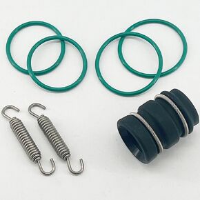 21/23mm Expansion Chamber to Silencer Coupler Seal and Spring Kit for 125 150 200 cc Euro Type 2-Stroke Exhaust Seal Kit for KTM SX, Husqvarna TC TE, & GasGas MC Models Using OEM 54605057000