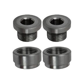 ICT Billet O2 Sensor Bung Universal Mild Steel Weld Oxygen Air Fuel Ratio Meter 2 Pair M18 M18-1.5 Threaded Wideband with Plug Made in America Metal Weldable 18mm 551548