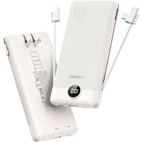 VEGER Portable Charger for iPhone, Power Bank Built in Cables and Wall Plug in Saudi Arabia