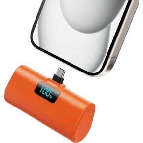Mini Portable Charger Power Bank for iPhone 15 Series, [2024 Upgraded] 5200mAh PD USB C Battery Pack with LCD Display, Compatible with iPhone 15 Plus/15 Pro/15 Pro Max/iPad Pro/air Android Phone etc