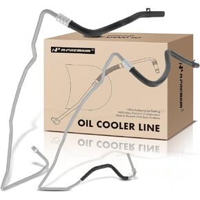 A-Premium Automatic Transmission Oil Cooler Line Hose Assembly Compatible with Ford Fusion 2006-2009 & Mercury Milan 2006-2009, 2.3L 3.0L, Automatic Transmission