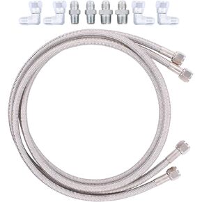 MOTOKU Automatic Transmission Cooler Lines 6AN Fitting for Chevy Silverado Suburban 1500 2500 GMC Sierra C1500 C2500 K1500 K2500