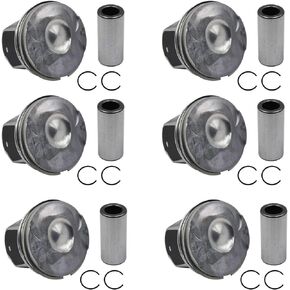 LR062617 Piston Ring Kit 6Pcs Fit for Land Rover 306PS Engine Discovery Range Rover for Jaguar XE/XF/XJ/F-Type/F-Face 3.0L V6 AJ126 Engine Aftermarket Parts Replace OE LR041639