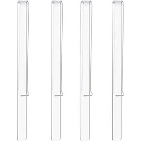 4Pcs Clear Acrylic Music Clips Music Stand Clips Book Reading Sheet Music Page Clips Marker Holder Wind Clips for Pianist Students Piano Music Reading Tool