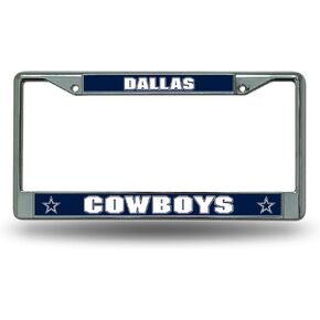 Rico Industries NFL Unisex-Adult Standard Chrome License Plate Frame