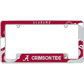 Rico Industries NCAA LSU Tigers Wave 12" x 6" Chrome All Over Automotive License Plate Frame for Car/Truck/SUV