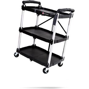 Adam's Polishes Standard Detailing Cart, Custom Mobile Rolling Utility Detailing Tool Cart Organizer for Garage DIY Home Projects, Extra Storage for Mechanics & Detailers During Repairs Car Wash/Wax