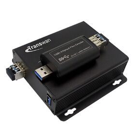 USB 3.0 Fiber Optic Extender to Max 250 Meters (820 FT) Over Single-Mode Optic Fiber with 10Gbps SFP Module, Supports 5 Gbps Super-Speed, Supports Kinect Devices etc