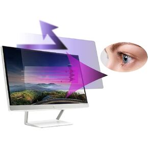 Premium Anti Blue Light and Anti Glare Screen Protector (2 Pack) for 23 inches Monitor with Aspect Ratio 16:9. Easy and Bubble Free Installation