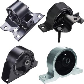 ENA Front Right Rear Engine and Trans Mount Set of 4 Compatible with Nissan 2000 2001 2002 2003 2004 2005 2006 Sentra 1.8L Automatic Transmission Replacement for A4305 A7314 A7315 A4301