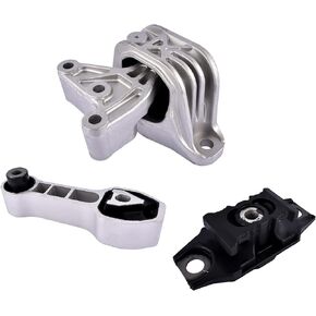 Engine Motor & Transmission Mount Kit Replacement for 2012-2018 Fiat 500 Part# 9893, 9895, 9876, 68073217AC, 68073029AC, 68073483AD