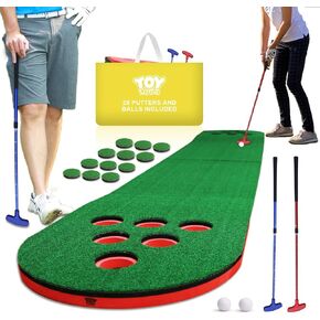 Mini Golf Course, Golf Drinking Game, Putting Green Indoor, Golf Putting Mat, Golf Stuff, Miniature Golf, Putter Golf Pong, Putting Matt for Indoors, Golf Mats Practice Indoor, Mini Golf Obstacles