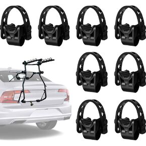 8 Sets Bike Rack Straps Replacement Bicycle Hitch Strap Cradle Car Bike Rack Parts Bike Carrier Mount Rubber Strap for Truck SUV Trunk Minivan Hatchback Sedan Rack Accessories (1 Inch Trailer Hitch)