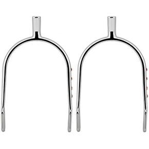HEEPDD Women's Spurs, Zinc Alloy Chrome Plating or Copper Plating Yellow Roping Spur Straps with Rhinestone Decoration for Ladies Young Girl(Sliver)