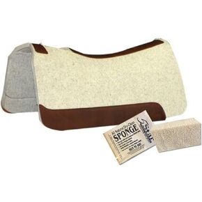 7/8" Thick Western Contoured Natural Pad - The All Around 30"x30". Great for Barrel Racing, Trail Riding, Roping, Etc.