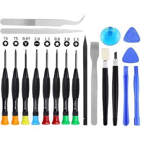 Screwdriver Set 20 Pieces Phone Repair Tool Small Magnetic Kit with Phillips Pentalobe Torx Opening Pry for iPhone iPad Android Phones