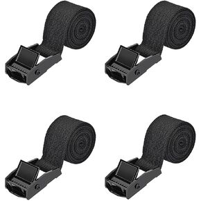 Tie Down Straps, 4PK 9.8Ft x 0.98In(300x2.5cm) Lashing Strap Cam Buckle Straps Adjustable Retaining Ratchet Straps for Vans, Bicycle, Trailer, Motorcycle, SUP, Kayak, Surfboard, Luggage