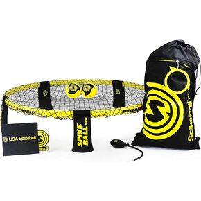 مجموعة Spikeball Pro (إصدار البطولة) - تتضمن شبكة لعب أقوى ومحدثة، وكرات جديدة مصممة لإضافة دوران، ومقياس مضخة كرة محمول، وحقيبة ظهر - كما رأينا على تلفزيون Shark Tank