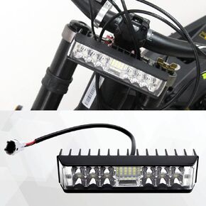 Headlight Kit, Plug N Play Light Bar Headlight for Sur ron Segway with Headlamp Mount Bracket, Powersports Headlight Bulbs & Assemblies for Sur ron LBX/S Segway X160/X260(With Switch)