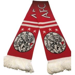 Ajax Fan Scarf | AFC Ajax Soccer Fan Scarf | Premium Acrylic Knit