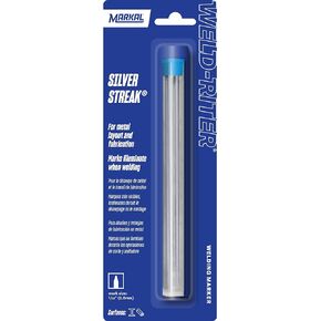 Markal 96007- Silver Streak Reflective Round Refills (6 Pk) for Markal 96006 Holder, Silver Color For Welding applications, Metal Layout & Fabrication Work