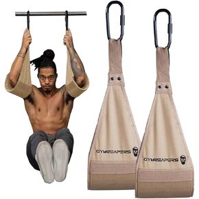 Gymreapers Hanging Ab Straps For Core Strength and Abdominal Training - Padded Adjustable Arm Supports For Bodyweight Exercises