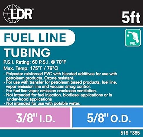 LDR Industries 516 F145 5' حقيبة خط الوقود، 1/4 بوصة in Kuwait