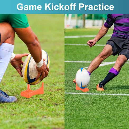 6 Pcs Football Style Kicking Tee,Football Display Stand Compatible for All Ball Sizes,Football Kickoff Stand for Kickoff Practice Equipment in Saudi Arabia