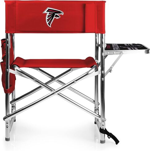 PICNIC TIME NFL Sports Side Table, Beach, Camp Chair for Adults, 19 x 24 x 33, Red in Saudi Arabia