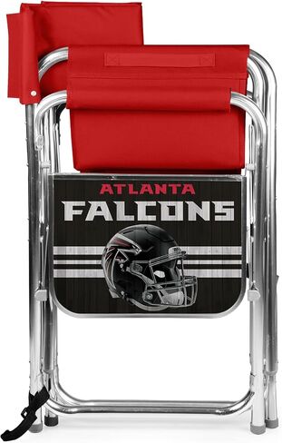 PICNIC TIME NFL Sports Side Table, Beach, Camp Chair for Adults, 19 x 24 x 33, Red in Saudi Arabia