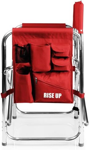 PICNIC TIME NFL Sports Side Table, Beach, Camp Chair for Adults, 19 x 24 x 33, Red in Saudi Arabia