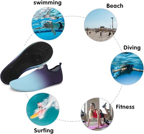 Spesoul Womens Mens Water Shoes Quick Dry Beach Swim Shoes Barefoot Aqua Socks Outdoor Sand Socks for Pool River Diving in Saudi Arabia