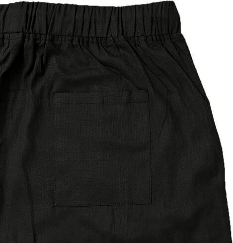 Men's Linen Harem Pants Elastic Waist Cotton Pants Drawstring Loose Trousers in Saudi Arabia